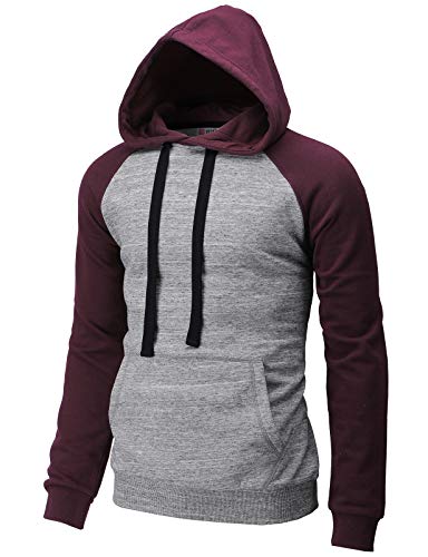 H2H Mens Casual Pullover Hoodie Henley Lightweight Sweatshirts of Various Styles2