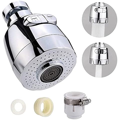 Saving Faucet, Faucet Sprayer Head, Water Swivel Faucet, Aerator Filter Tap, Bubbler Tap, Aerator Water Saving Faucet, Swivel Faucet Tap Aerator, for Bathroom Kitchen (Short) Cover