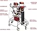 Adult Walker for Seniors Hemiplegia Rehabilitation Standing Framenti Recline, Anti-Rollover,Lower Limb Trainingdjustable Height,Walker Aid for The Disabled,Suitable