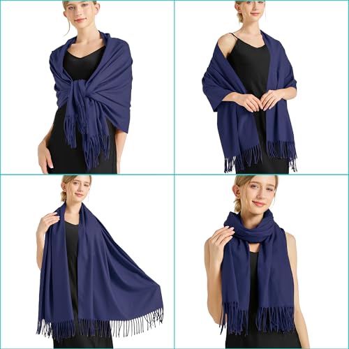 Ciormis Pashmina Scarf and Shawl-Womens Soft Pashminas Shawls and Wraps for Evening Wedding Bride Bridesmaid4