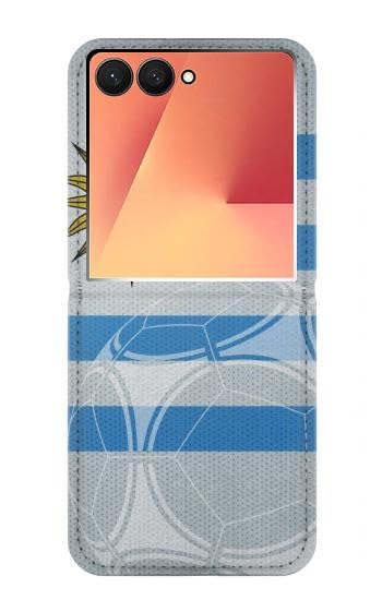 Uruguay Flag Coque Samsung Galaxy Z Flip 7 Étui Cuir Flip Housse Protection Foot Vintage