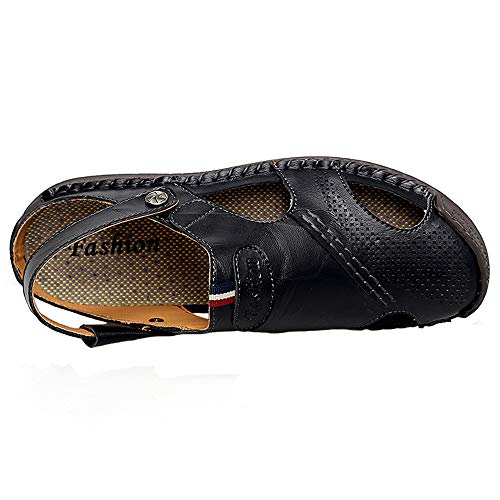 Yaer Sandali in Pelle da Uomo all'aperto, Cucitura...