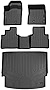 SMARTLINER Custom Fit All Weather Black 2 Row Floor Mats and Cargo Liner Set Compatible with 2021-2023 Nissan Rogue (No Sport Models)