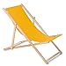 Greenblue Sdraio in Legno Pieghevole Lettino Faggio Mare Piscina Giardino Diversi Colori (Giallo)