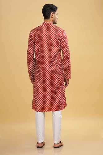 Image of BE ACTIVE Cotton Kurta for Men | Traditional and Refined Design | Indian Kurta | Full Sleeve Kurta