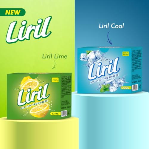 Image of Liril Lime Bathing Bar | Feel the Citrus Burst of Freshness | Pack of 6 (6 x 125g)