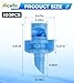 Hicello 100PCS 90 Degree Misting Nozzle Irrigation, Sprinklers Sprayer for Garden Irrigation System, Micro Sprayer Refraction Automizing Drippers