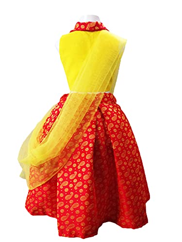 Image of Aglare Girl's Net Readymade Lehenga Choli