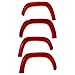 EGR 793574-PQ Bolt-On Look Paint Match Fender Flare Set of 4 No-Drill Front And Rear Race Red Bolt-On Look Paint Match Fender Flare Set of 4