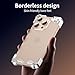 ZIDOXING Metal Shock-Absorbing Snow Melting Armor Phone Case, Suitable for All Styles of iPhone 12-16,with Reinforced Corners and Protective Cover, Heavy-Duty Drop Protection and Durable Silver Frame