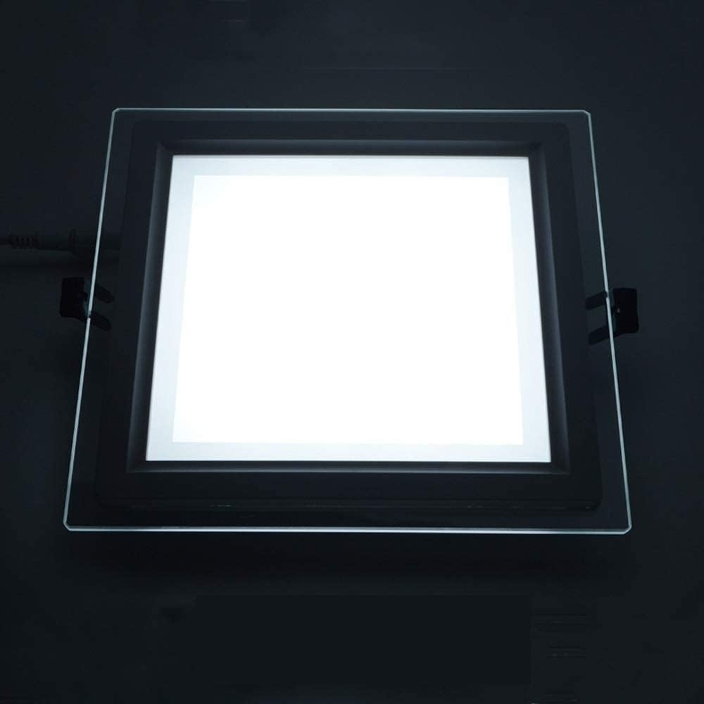 Spotlight，Square Ultra-Thin Downlight Led Recessed Ceiling Light Anti-Fog Led Spotlight Wash Wall Lamp for Bathroom Bedroom Kitchen Island Office Decoration Lighting Fixture Outdoor Lights/