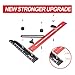 RONGPRO Stair Tread Template Tool, Stair Gauge Set Shelf Layout Measuring Scribe Tool for Stairs, Risers, Partitions, Self and Cutting Drywall - Red