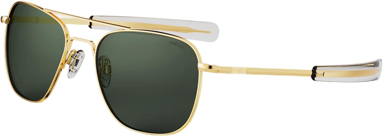 Randolph Eyewear Aviator Sunglasses for Women & Men – Non-Polarized & Polarized Lenses, 23k Gold UV Protection Sunglasses