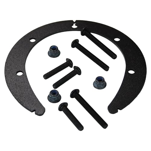 Givi BF12 Tankbefestigung Tanklock Tankrucksäcke, Tankdeckel mit 7 Schrauben, Schwarz