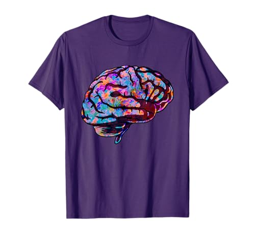 Phsychedelic Art Tie Dye Human Brain Cool Neurologist Gift T-Shirt