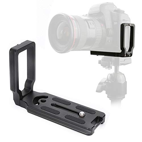 Support en L, Support de Plaque à dégagement Rapide Vertical en Alliage d'aluminium Amovible en Forme de L, pour Canon pour EOS 5D Mark II Mark III 750D 760D 700D 650D 550D 450D