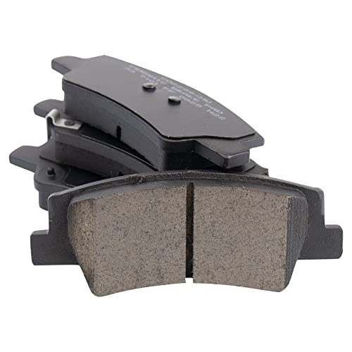 Image of TRQ Rear Brake Pad and Rotor Set Ceramic Compatible with 2020-2021 Hyundai Sonata 2021 Kia K5