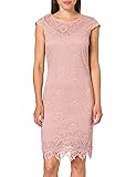 elegantes brautkleid kurz Knielänge Vila Female Kleid Flügelärmel Spitze MMisty Rose