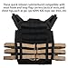tactifans 2 Pack MOLLE Vest Quick Release Buckle Quick Release Cummerbund Adapter Vest Quick Disconnect Single Point MOLLE Removal Buckle Nylon with Hook and Loop