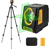 Laser Level with Tripod,DEGLASERS 100Ft Green Cross Line Self Leveling laser level,Dual-Module,Selectable Laser Lines With Rechargeable Battery for Picture Hanging,Tile,Construction Indoor Project