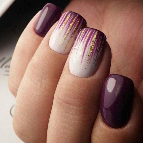 The Unique Nails Women's, Girl's Press On, Artificial, Fake Reusable Nails (Set of 10 Nails+ 1 Nail Filer+ 1 Glue) - Design_615