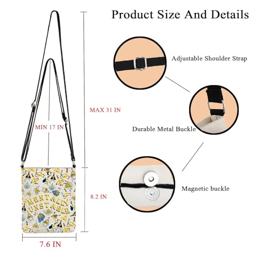 POFULL Cartoon Inspired Crossbody Bag Cartoon Character Lovers Gift2