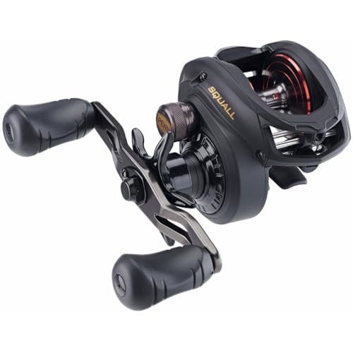PENN Squall Low Profile Reel Black Smoke 9.3 oz