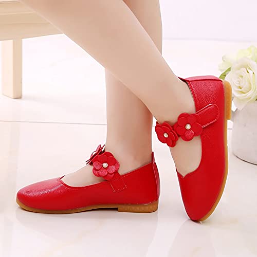 Girls Dance Shoes Lightweight Cozy Graphic Flower Student Shoes Soft Toddler First Walkers Ballet Shoes4