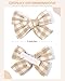 doboi 20PCS 3.6 Inches Baby Girls Linen Hair Bows Clips 10 Colors Fully Lined Hair Barrettes Accessories for Babies Infant Toddlers Kids in Pairs