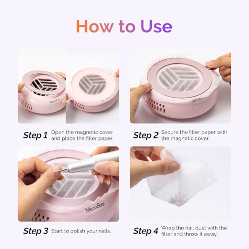 Image of MelodySusie 210Pcs Disposable Filter Papers for HProA Nail Dust Collector