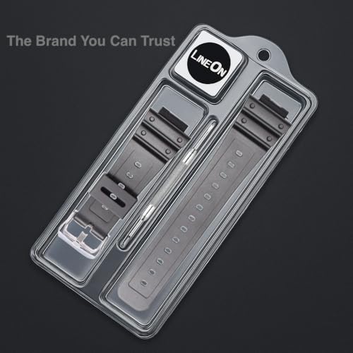 Image of Lineon 16mm Resin Soft Watch Strap Compatible With CASIO GM-2100 GA-2100 GA-2110 GA-B2100 with Tool and Pins