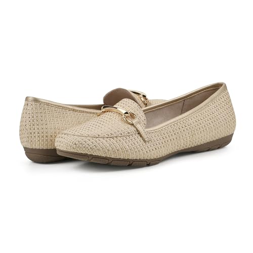 Image of CLIFFS BY WHITE MOUNTAIN Women's Glowing Cushioned Loafer Flat