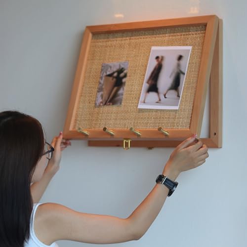 Coffret de compteur électrique décoratif en bois pour tout masquer