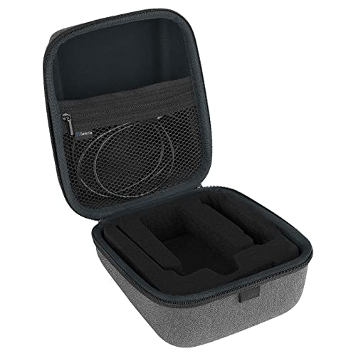Image of GEEKRIA for Creators Microphone Case Compatible with Fifine AmpliGame A6V, A6T, A6B, A6W, A6TB, A6TP, A6VB, A6VW, Hard Shell Mic Carrying Case, Travel Protective Bag with Cable Storage