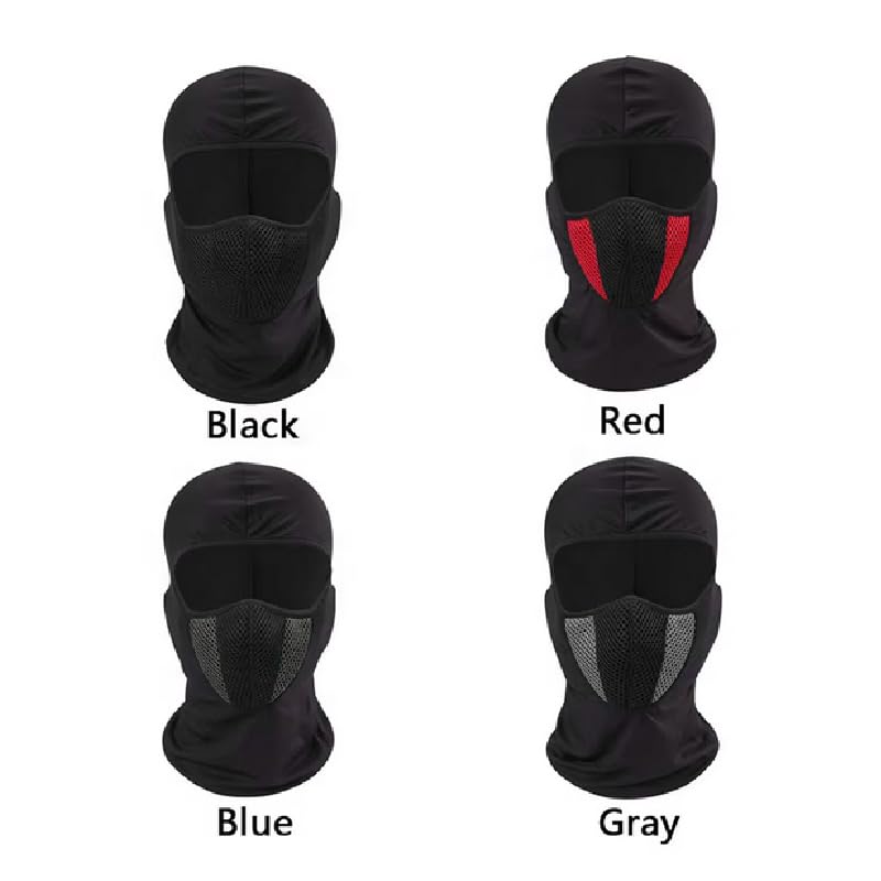 KaberMisr 2020 Balaclava Sports Face Mask, All-Round Sun and Dust Protection, for Men and Women, Ideal for Outdoor Sports, Cycling (1 Piece, Black Mesh Filter, Code:8823)