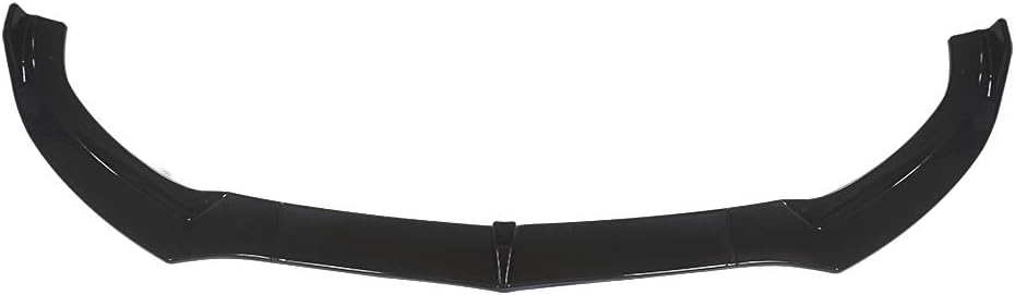 NINTE Front Bumper Lip for 2015-2018 Benz C-Class W205 Sport | DP Style Painted Gloss Black PP Front Sport Spoiler - 3pcs