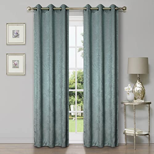 Superior Blackout Curtains, Room Darkening Window Accents, Sunblocking, Thermal, Modern Geometric Waves with Grommets
