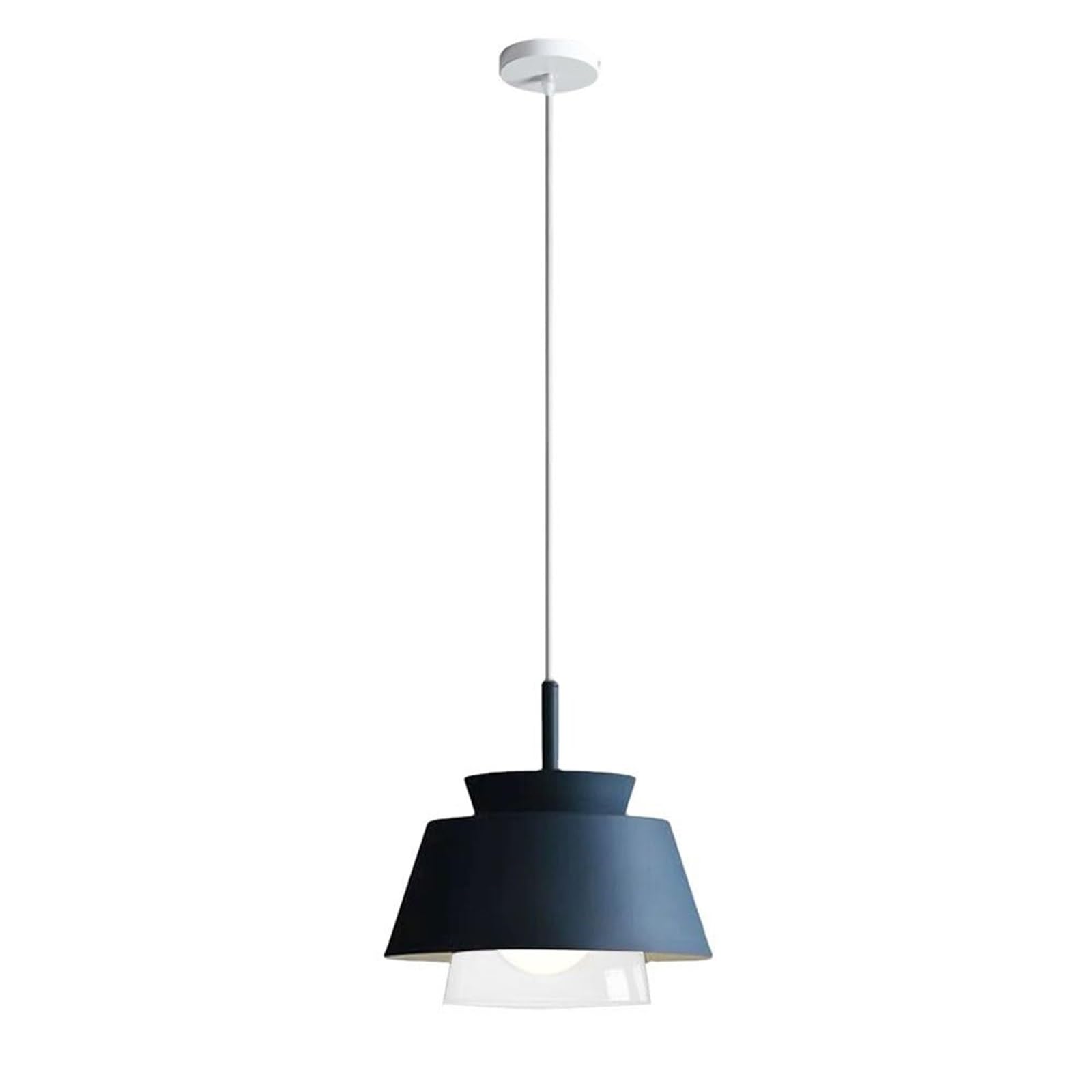 KHUKHU Creative Color Pendant Light Lampshade, American Style Metal Hanging Lamp, Personalized Ceiling Chandelier, Balcony Corridor Decoration Pendant Lamp, E26 Screw Light Fixtures(A)