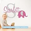 Personalized Name Zebra Wall Decal - Nursery Or Kids Bedroom Decor, 36x18 Inch Wide Vinyl Sticker - View #5