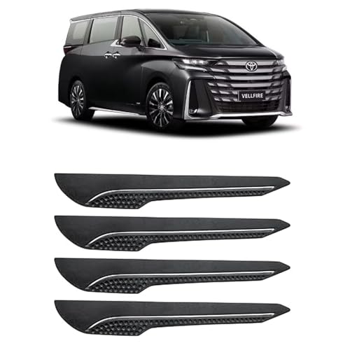 Image of AOSIS-Car Bumper Protector /Bumper Guard for Toyota Vellfire with Single Chrome Stripe (4-Pcs)