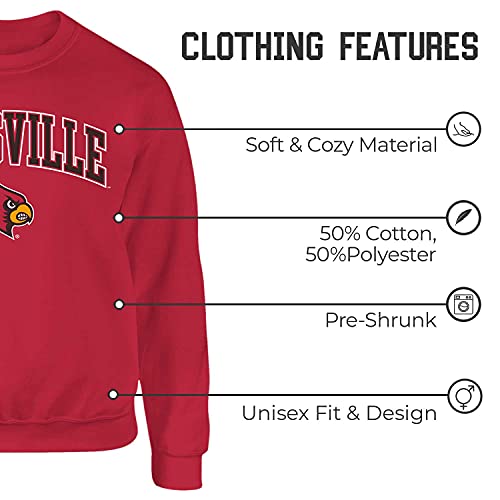 Image of NCAA College Sweatshirt Fleece Crewneck Pullover for Men and Women | Officially licensed NCAA college gameday crewneck pullover - 9 oz fleece lined sweatshirt with arch and logo design