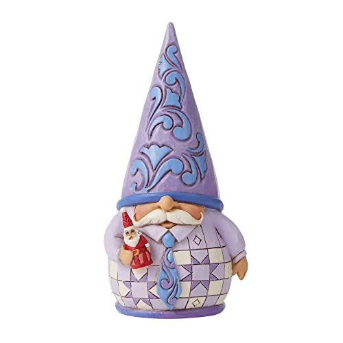 Nain de Jardin avec Père Noël Violet Jim Shore Heartwood Creek 6009583