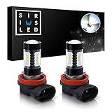 SiriusLED Extremely Bright 30W LED Bulbs with Projector for Fog Lights Daytime Running DRL Driving H11 6000K Xenon White