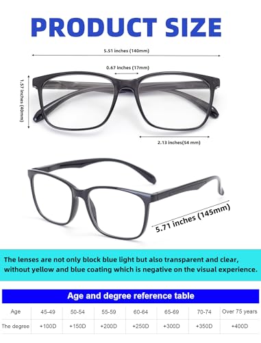 Foxmook 4 Pack Reading Glasses thumb #3