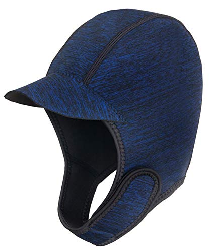 Neoprene Adjustable Beanie For Surfing Diving Kayak Rafting Canoe Snorkel Swimming Cap Hat 2Mm Swim Cap With Chin Strap Diving Hood For Men Women Wetsuit Hood Scuba Dive Caps Beanie For Water Sports #TOP24