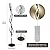 JUTIFAN Modern Spiral Floor Lamp for Living Room, 30W Dimmable Led Corner Floor Lamp with Remote Control, 53 Inch Black Floor Lamps 3 Color Tall Corner Reading Lamp Standing Floor Lamps for Bedroom