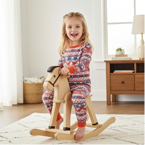 Image of PATPAT Toddler & Kids Pajama Sets with Bamboo Viscose, Snug Fit Pjs for Girls, All-Season Comfort Sleepwear, Ages 2-12 Years