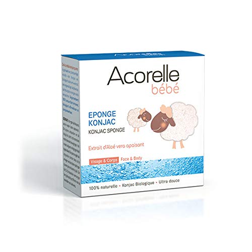 Acorelle Konjac - Esponja relajante para bebé (2 unidades)
