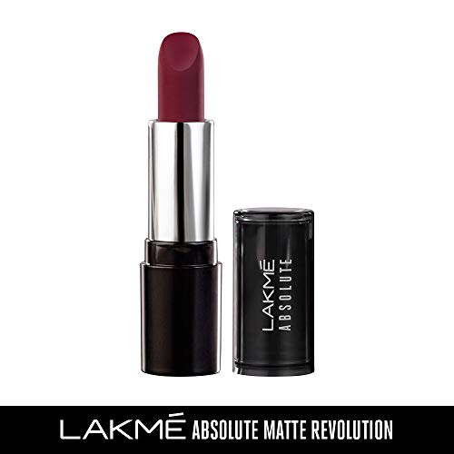 Image of Lakme Absolute Matte Revolution Lip Color, 502 Burgundy Blast, 3.5 g