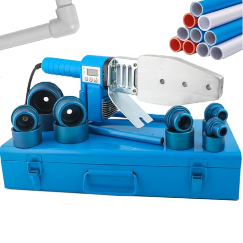 piudoiliy Plastic Pipe Welding Machine,with Digital Display, Adjustable Temperature,Plumbing Repairs Tool, for PPR PE PB Pipe Fusion